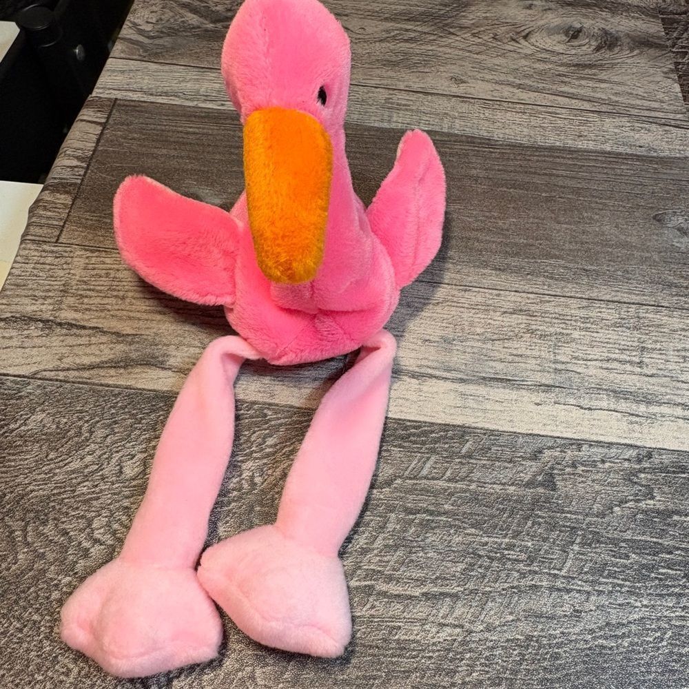 Pink Flamingo Plush with Long Legs